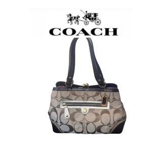 Coach Laura Signature Kiss lock Shoulder Bag